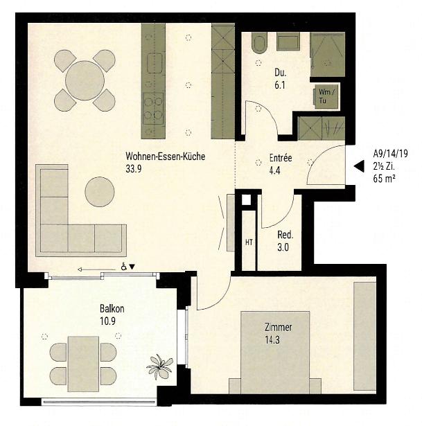 2.5 Zimmerwohnung in Zürich -  Bild 10