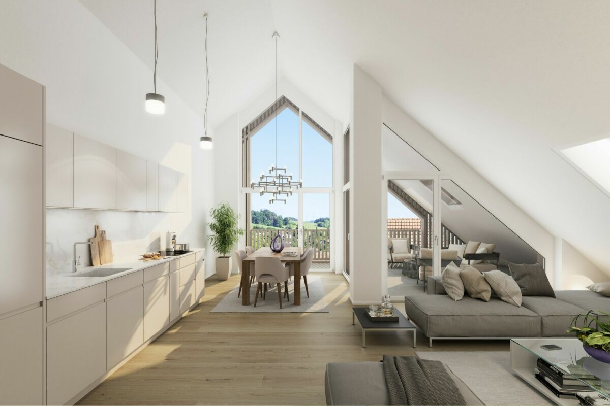 Dachwohnung mit Charme und Weitsicht -  Bild 2