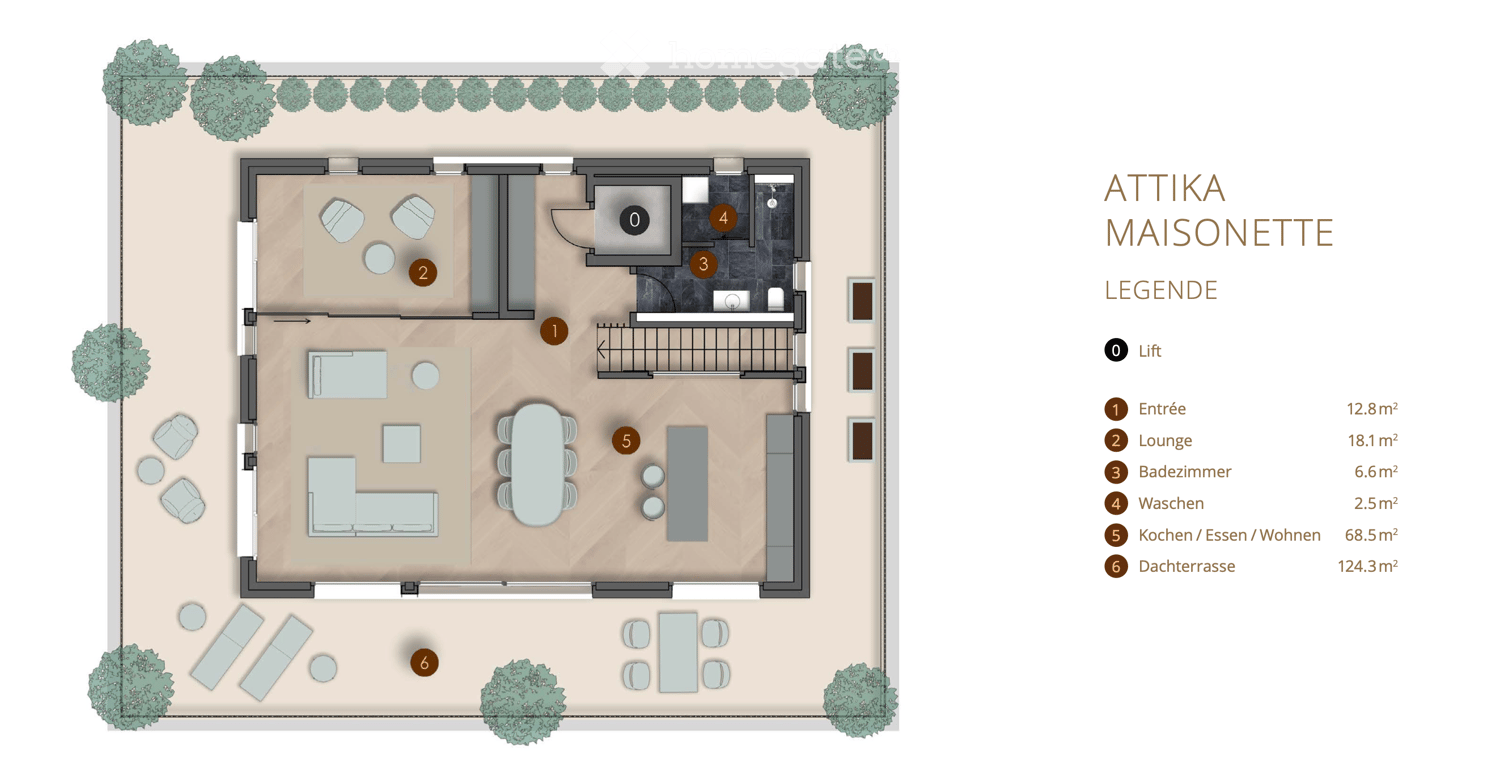 "PHOENIX" - luxuriöse Penthouse Wohnung mit Panoramaterrasse in Oberwil (BL) - Bild 7