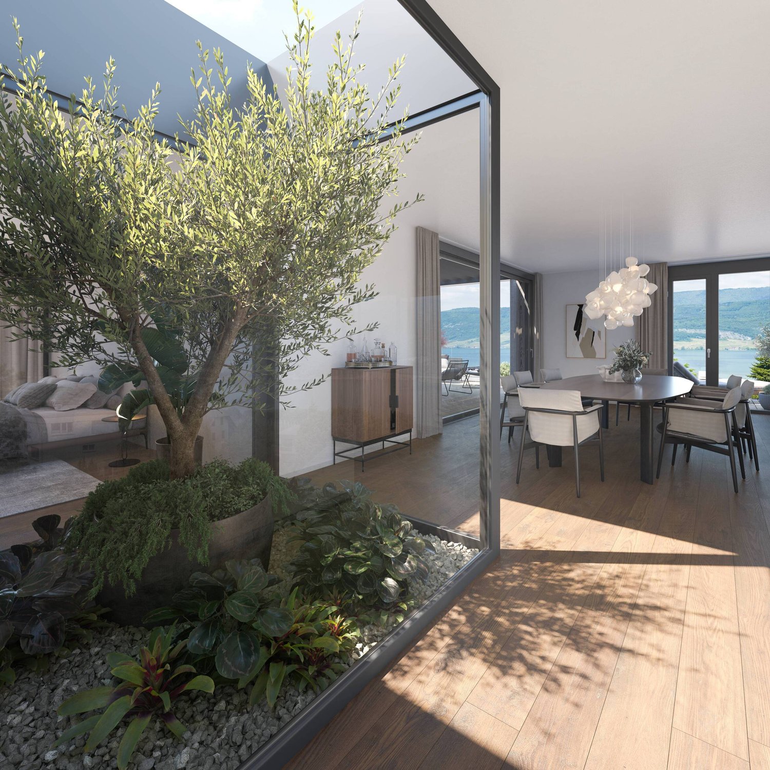 ARCHITEKTONISCHES MEISTERWERK: 5.5 ZIMMER GARTENWOHNUNG MIT HERRLICHR WEITSICHT IN GEROFLINGEN - Bild 6