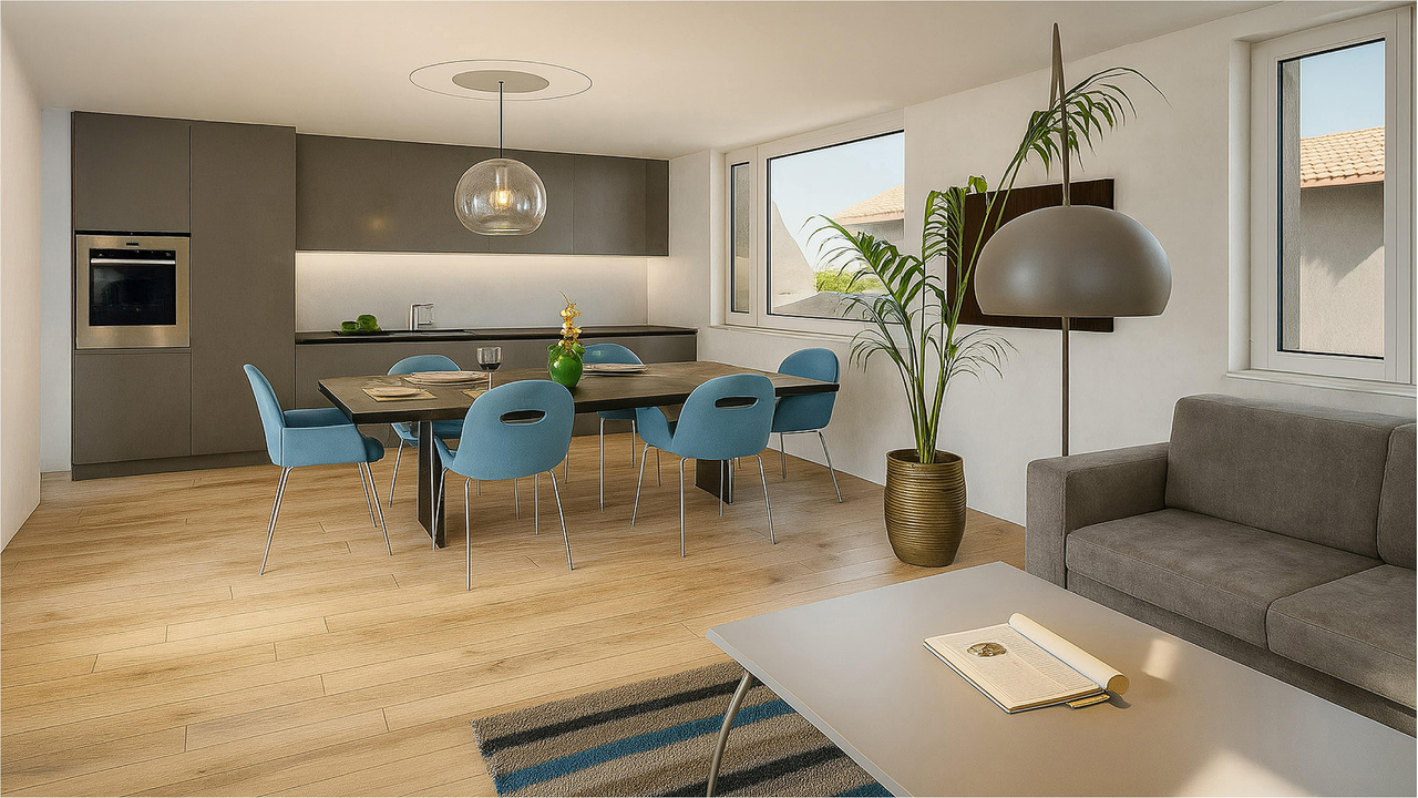 Neubauprojekt Bündtenstrasse mit fünf Wohnungen (Wohnung 1) - Visualisierung