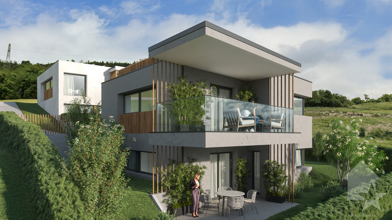 Villa d'architecte 4.5 pièces à construire sur les hauts de Conthey - Bild 1