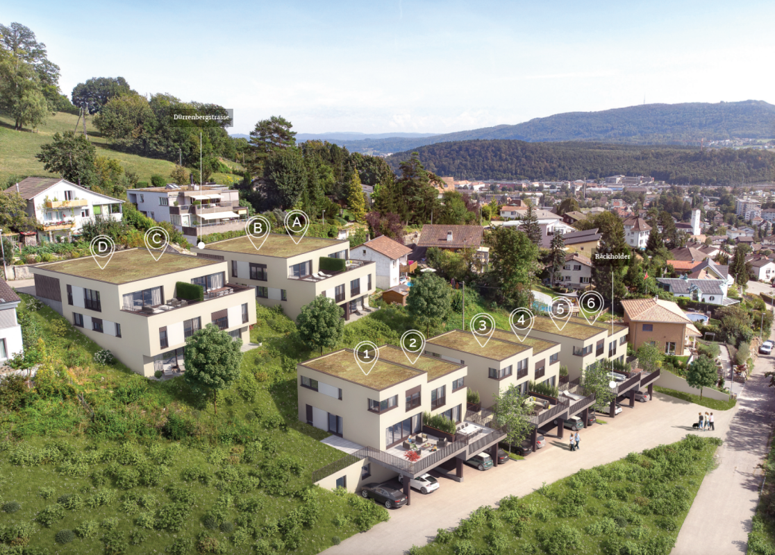 NEUBAU: Moderne DEFH mit Weitsicht, Häuser A-D - Aussenansicht