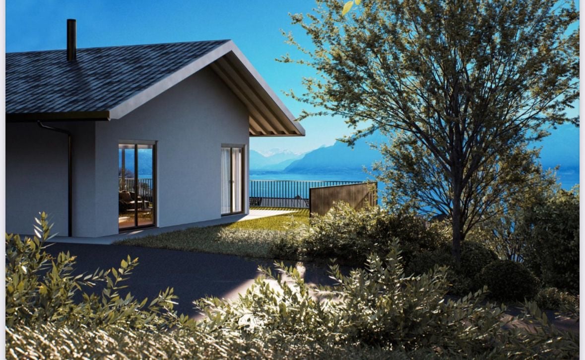 Magnifique villa mitoyenne neuve de 6,5 pièces à Chexbres avec vue lac. - Bild 1