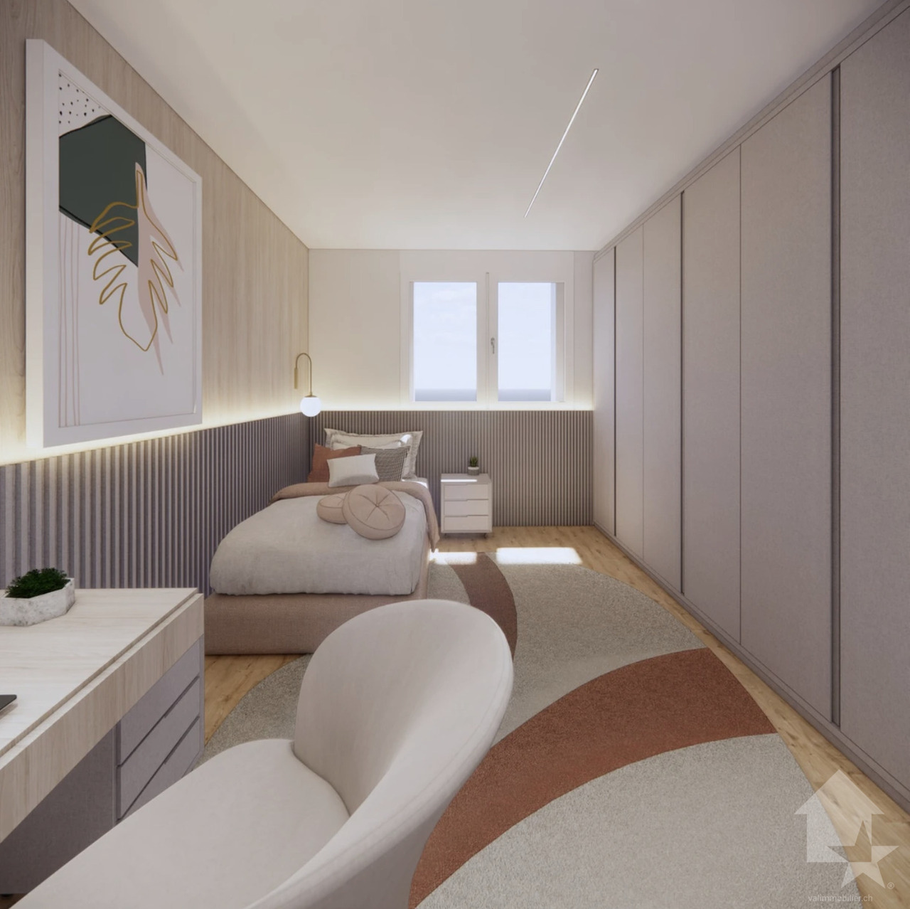 Attique de 4.5 pièces très bien situé avec balcon et terrasse -  Bild 8