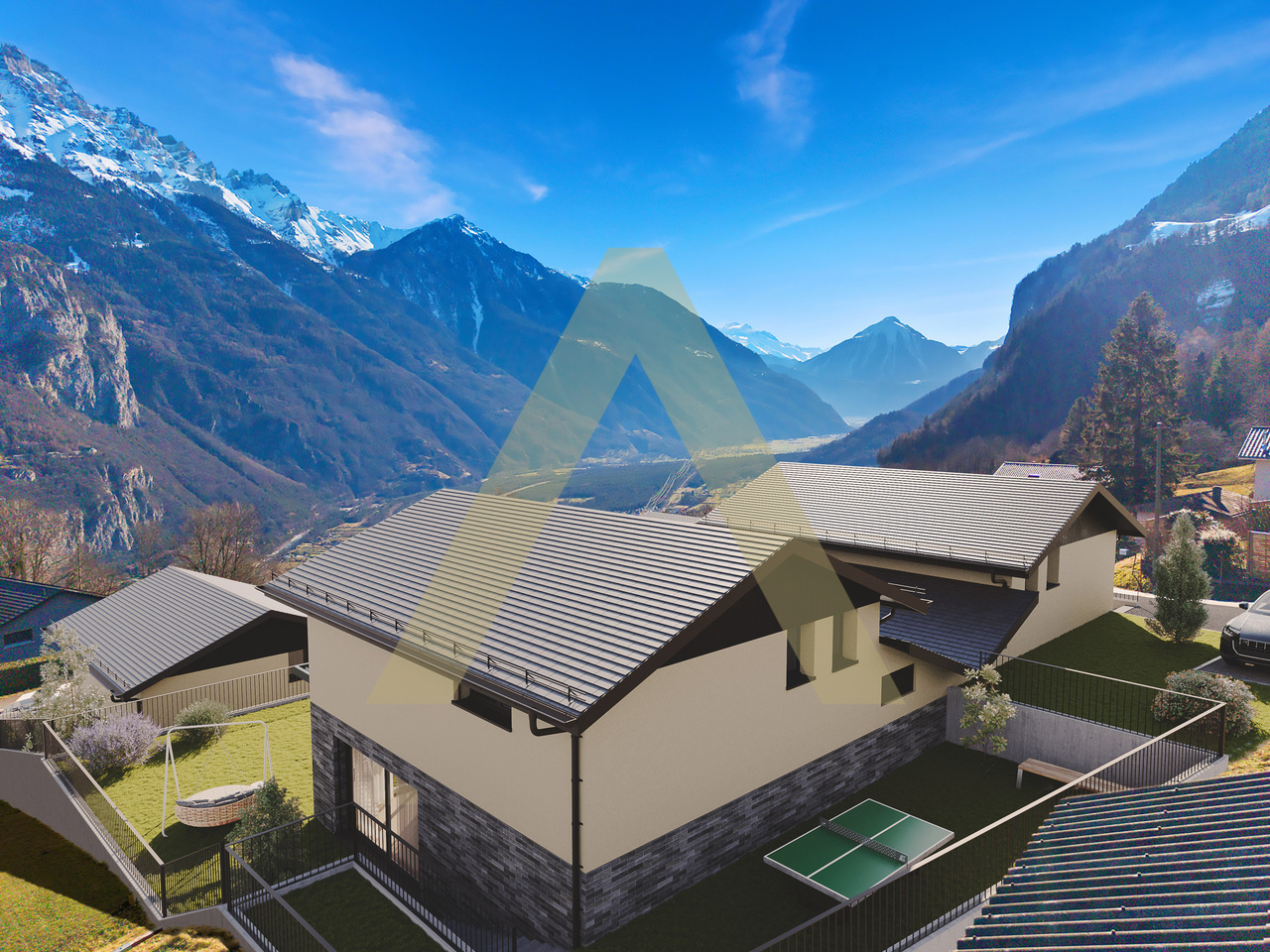 Villa familiale avec vue imprenable sur la vallée - Bild 1