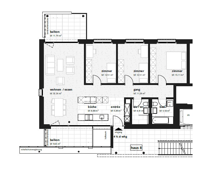 Neubau mit Innenhof an zentraler Lage -  Bild 13