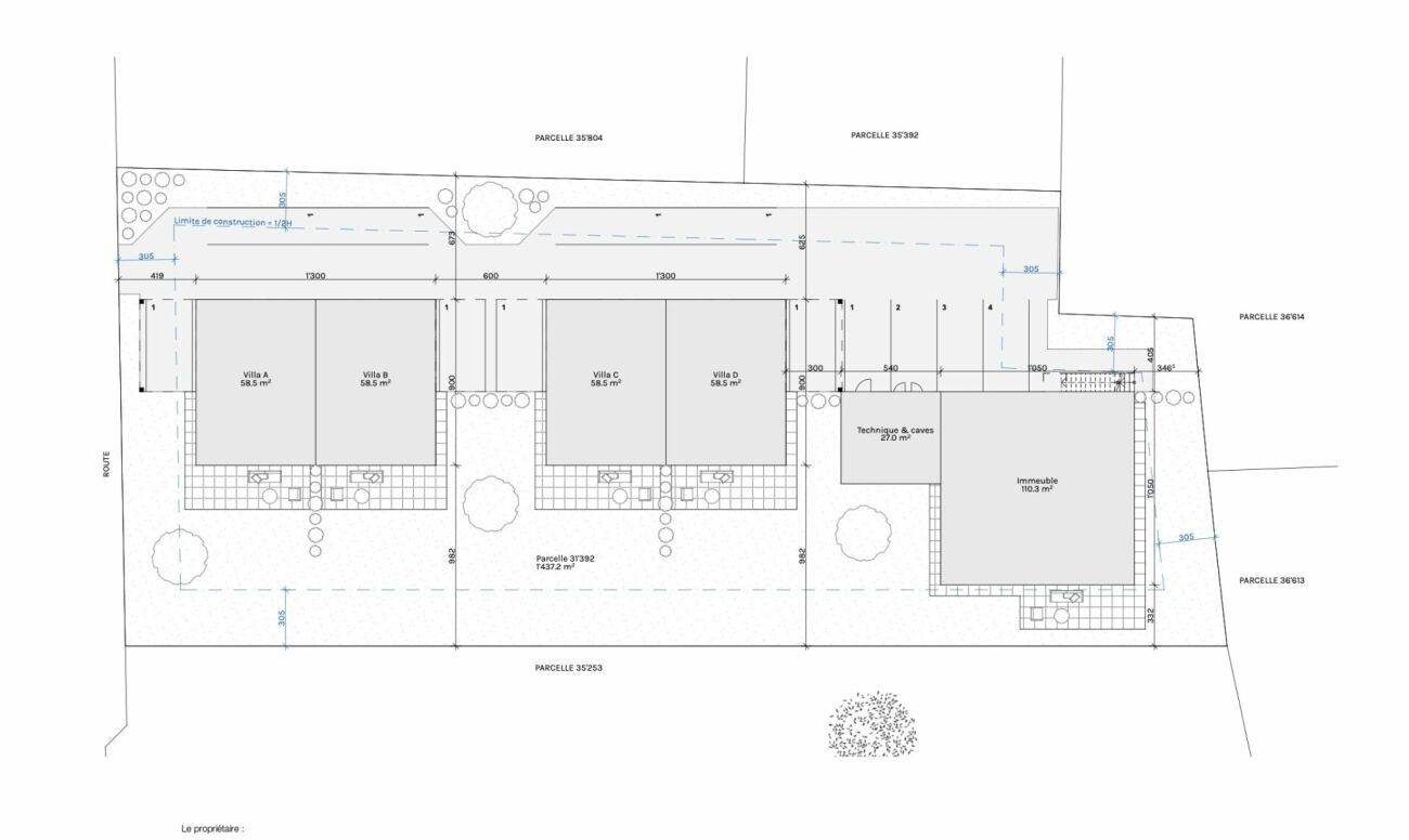 4 villas Mitoyennes + 2 appartements - GRANDS PRAZ - Bild 8