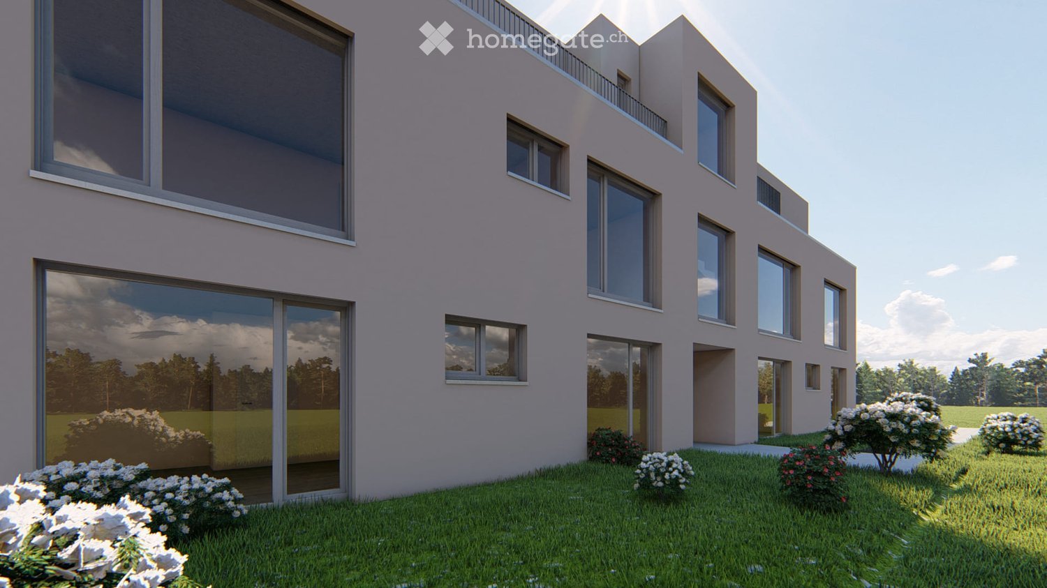 Moderne 4.5-Zimmer-Neubau-Wohnung mit Balkon und Garage in Niederrohrdorf - Bild 3