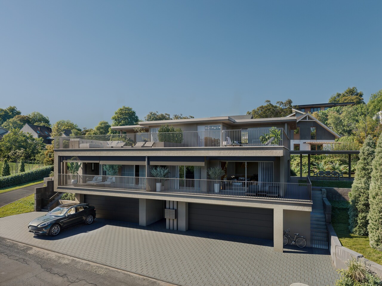 Neubauprojekt mit Weitblick in die Berge  5 ½ Zi-DEFHs (A) in Wohlen - Animation