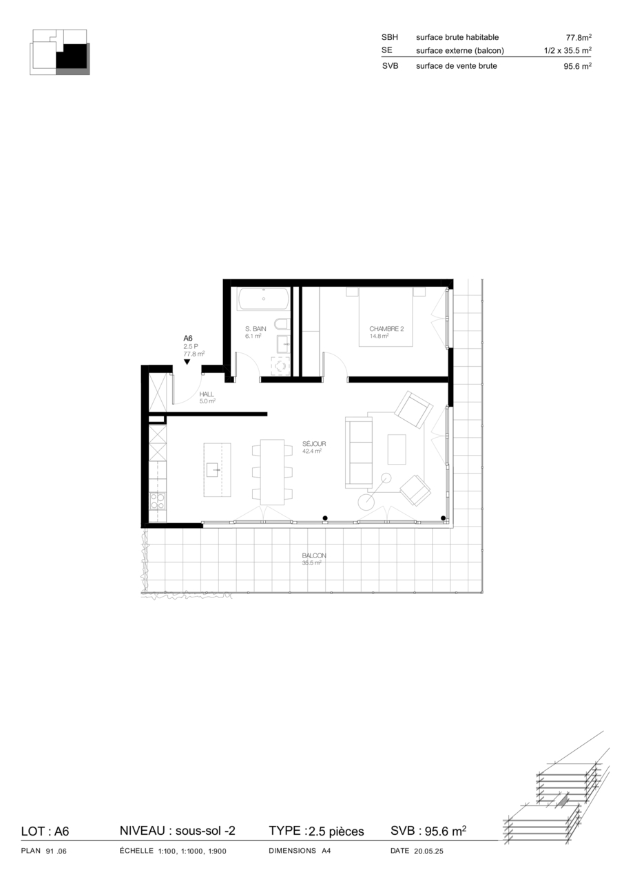 APPARTEMENT 2.5 PIÈCES SUR PLAN À CORIN - Bild 6