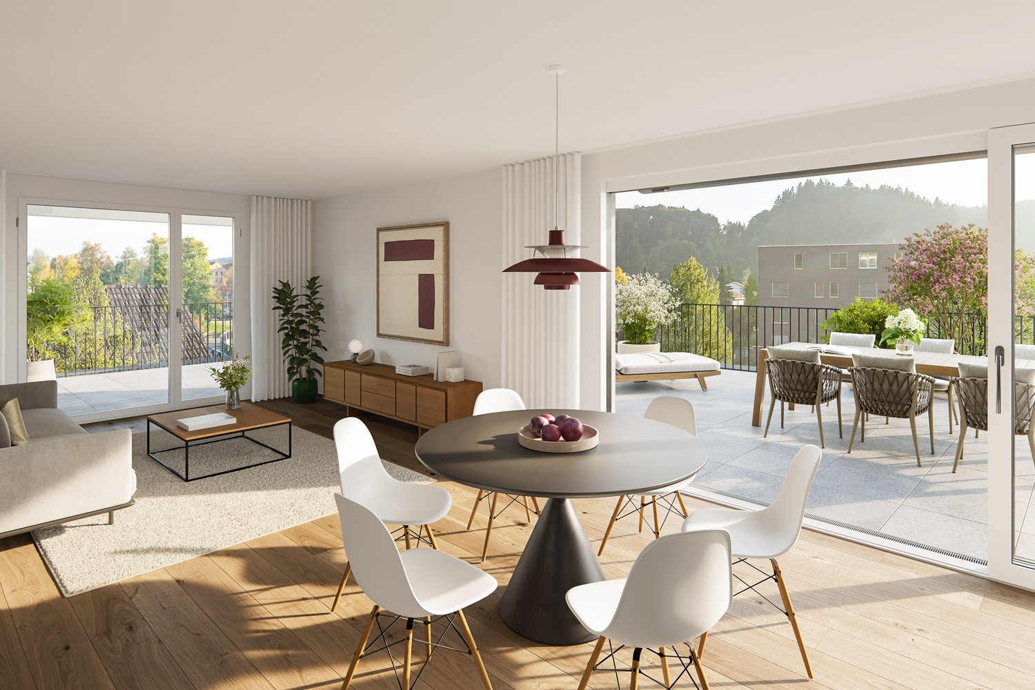 Baustart erfolgt im Frühling / Attikawohnung - Neubau - zentrale Lage - Innenvisualisierung