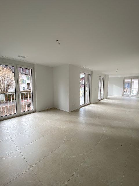 Tag der offenen Tür der modernen 4.5-Zimmerwohnung mit zwei grosszügigen Balkonen - Wohnbereich