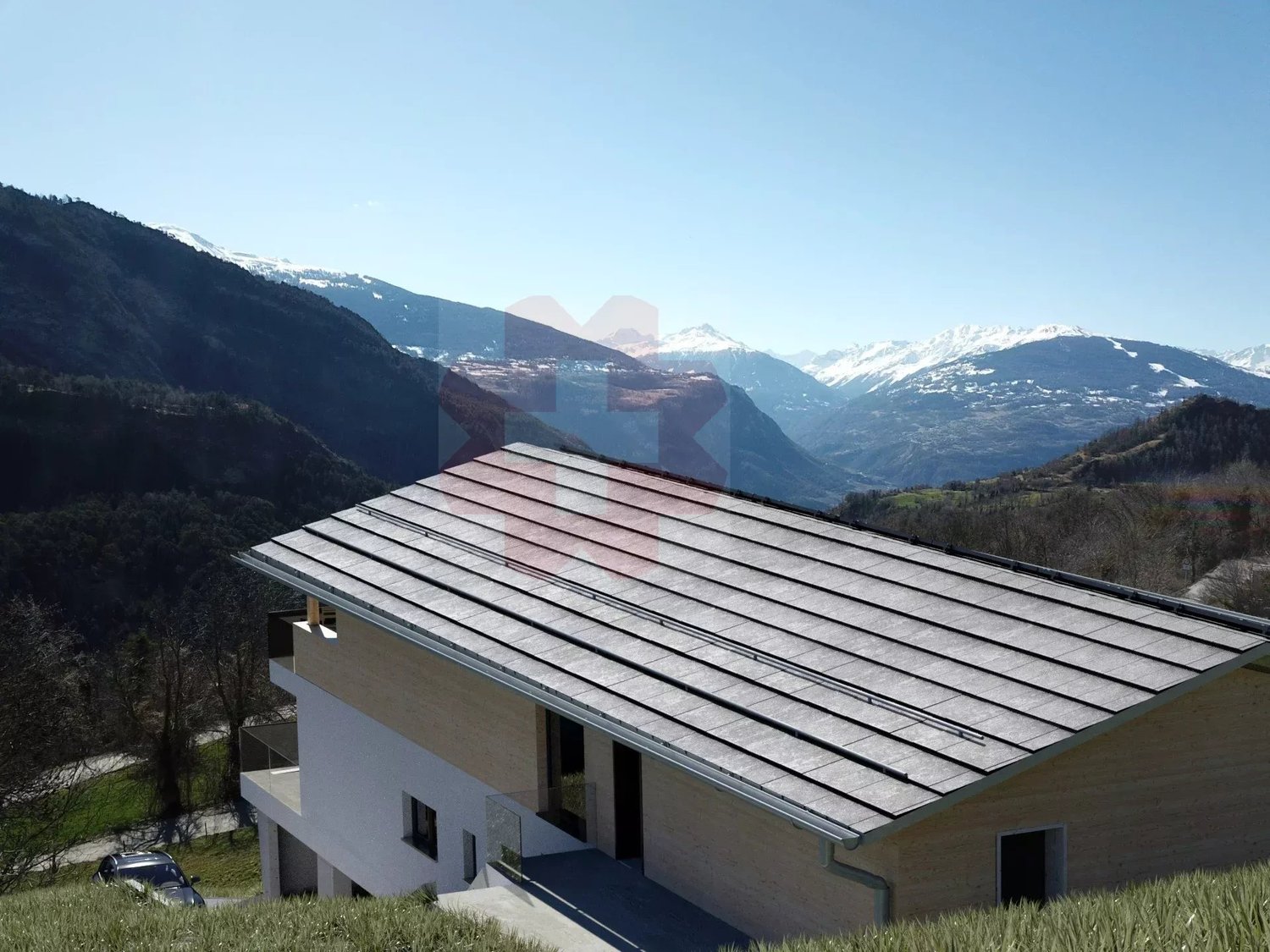 Magnifique attique de 4,5 pièces avec vaste terrasse et vue dégagée à Luc (Ayent) - Bild 4