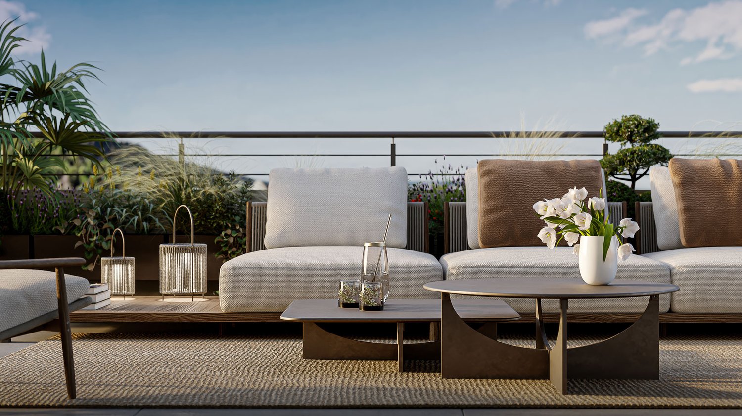 Wohnpark Längg - Wohnen neu gedacht - Close-Up Terrasse