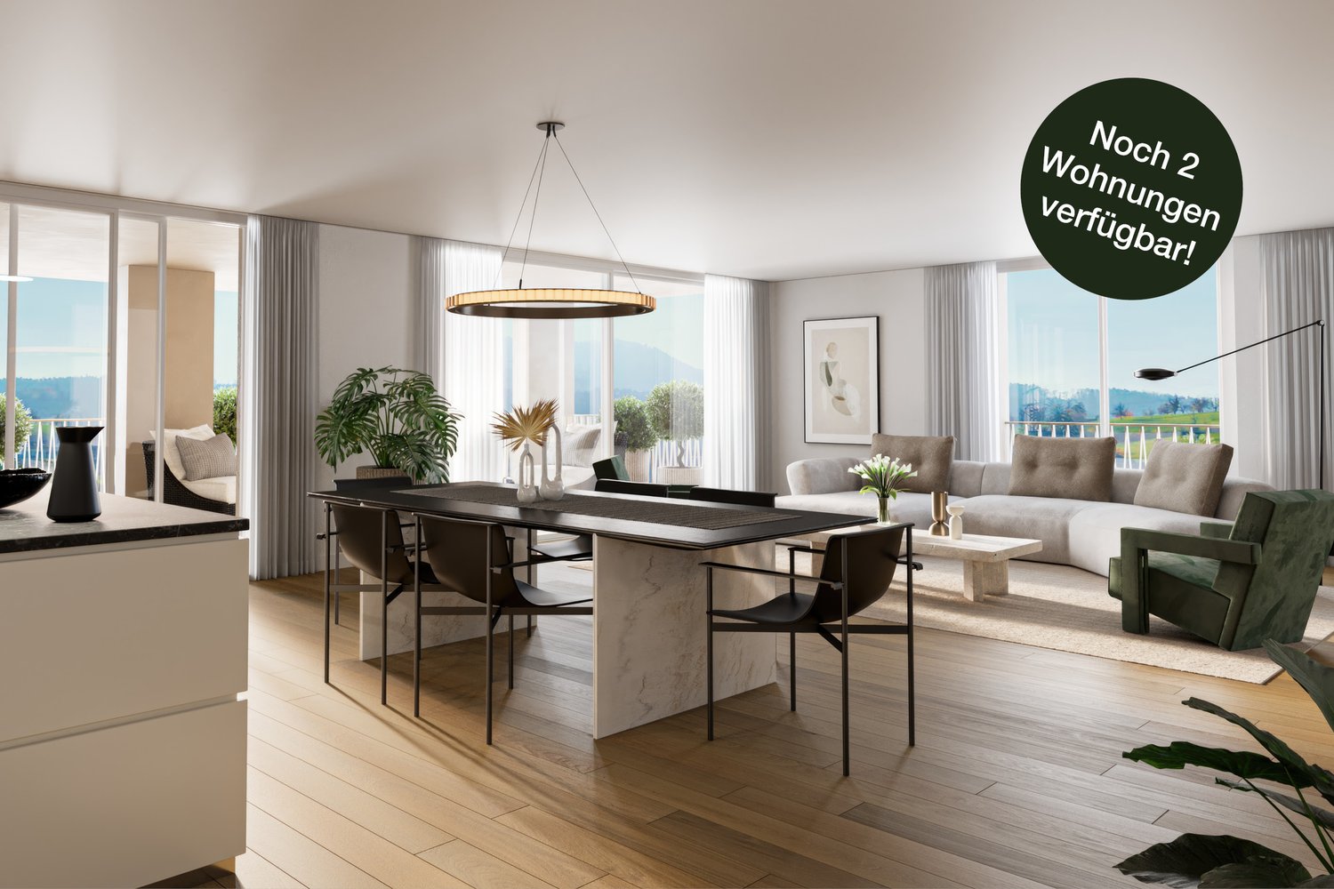 Familienfreundlich Leben im Grünen - «Türle» in Herznach - Innenvisualisierung