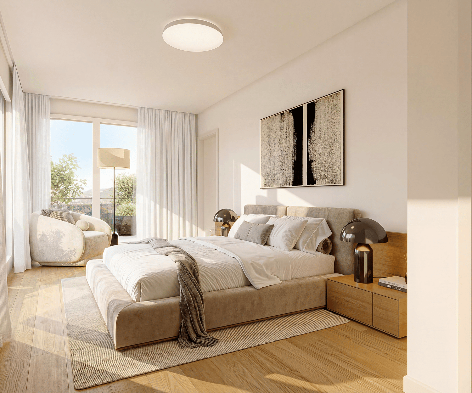 Maisonettewohnung mit Panorama-Terrasse über Pratteln - Schlafzimmer