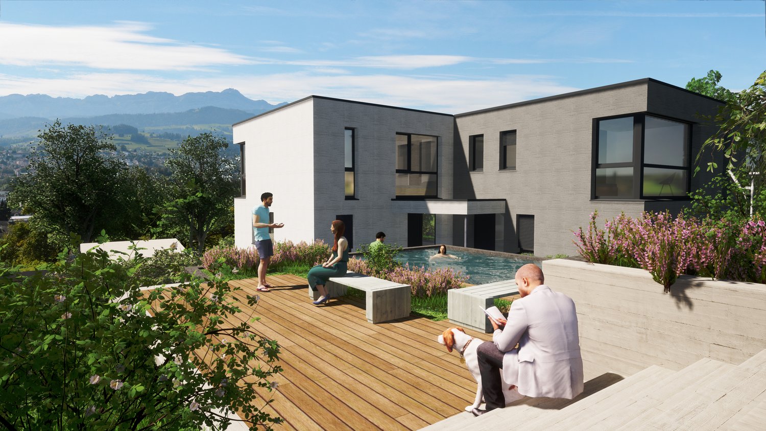 Sonnenberg - Alpsteinblick - Pool - Topmodernes Haus mit viel Raumangebot - Bild 1