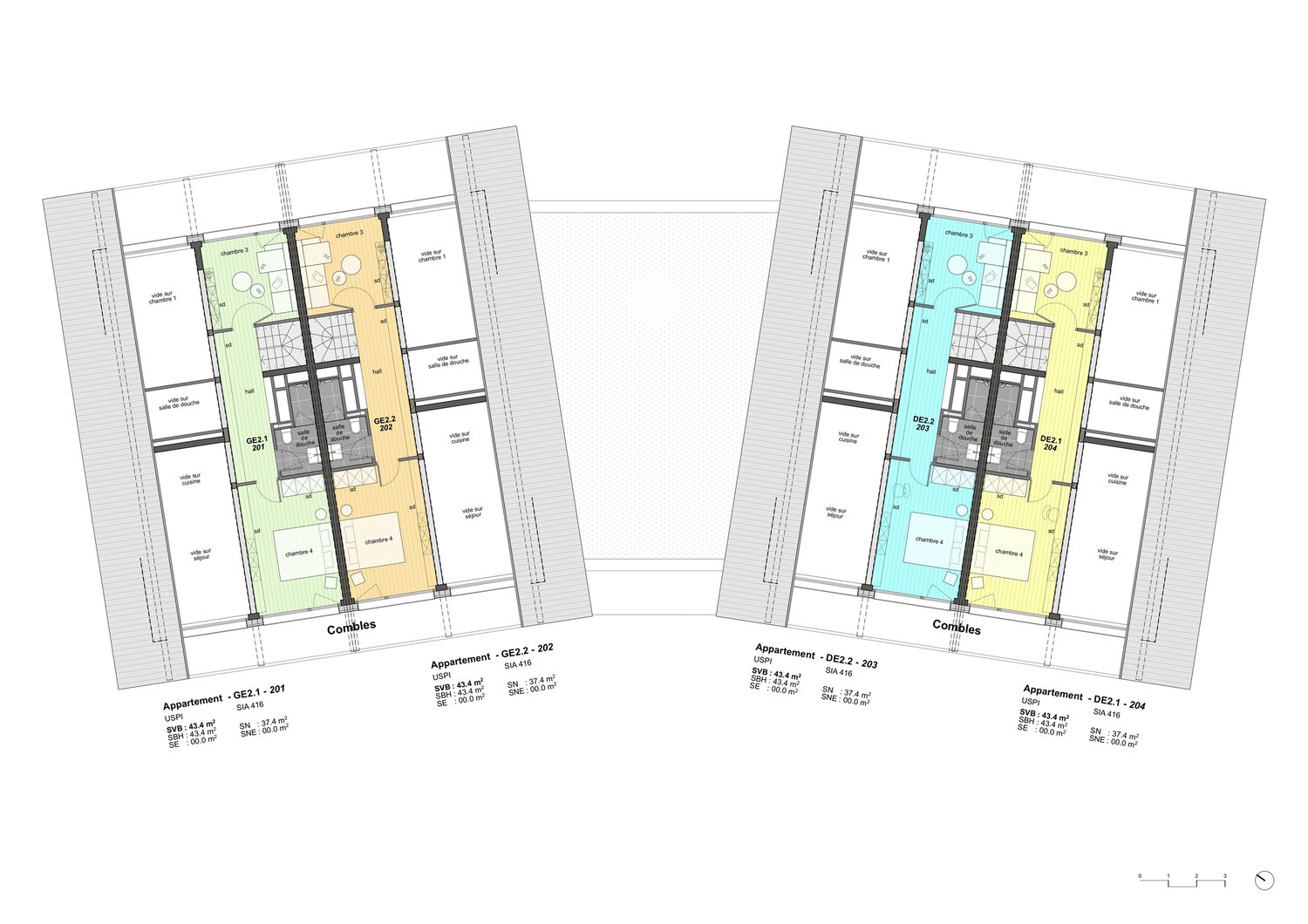 Vercorin - Echères 203 - duplex 4.5 pièces traversant - Plaquette de vente mise à jour_Combles