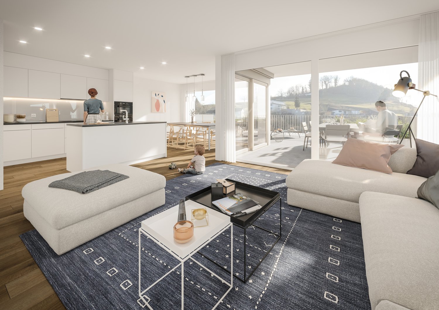 Moderne Terrassenwohnung mit Loggia in naturnaher Lage - Bild 5