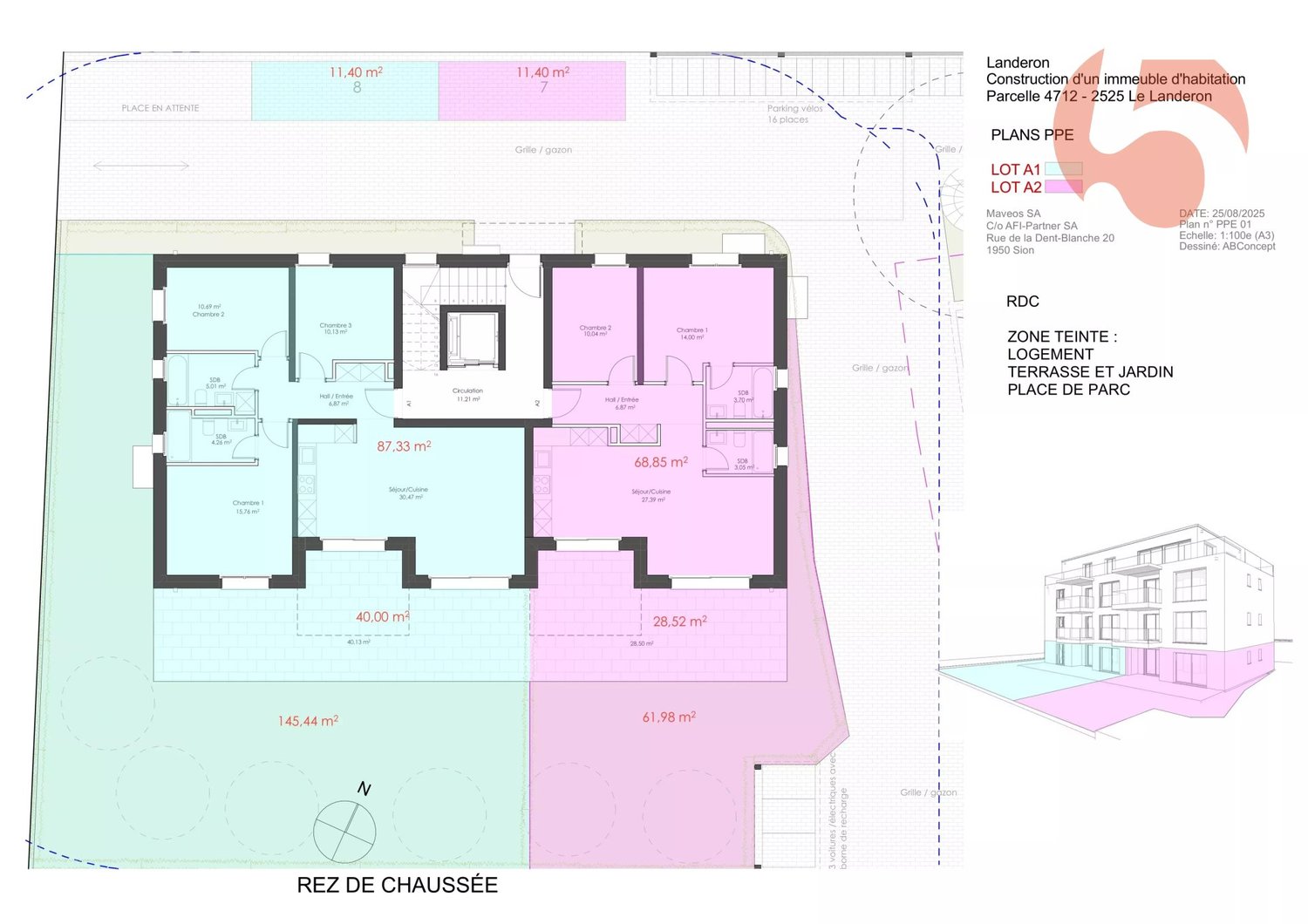 Bel appartement de standing au rez-de-chaussée dans immeuble contemporain aux lignes épurées ! - Bild 7