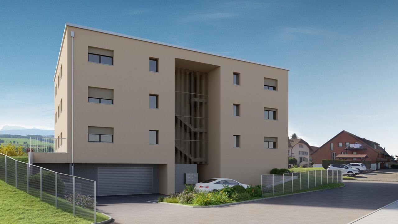 4.5 neuf, moderne, avec grand balcon Est, dans quartier résidentiel - Bild 5
