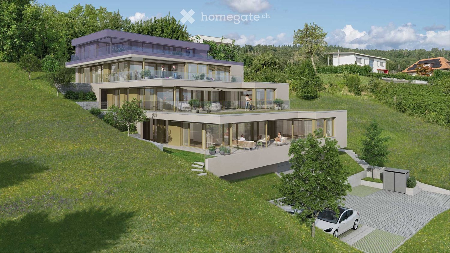 Exklusive 4.5-Zimmer-Terrassenwohnung in Villmergen - Neubau bezugsbereit 2027 -  Bild 1