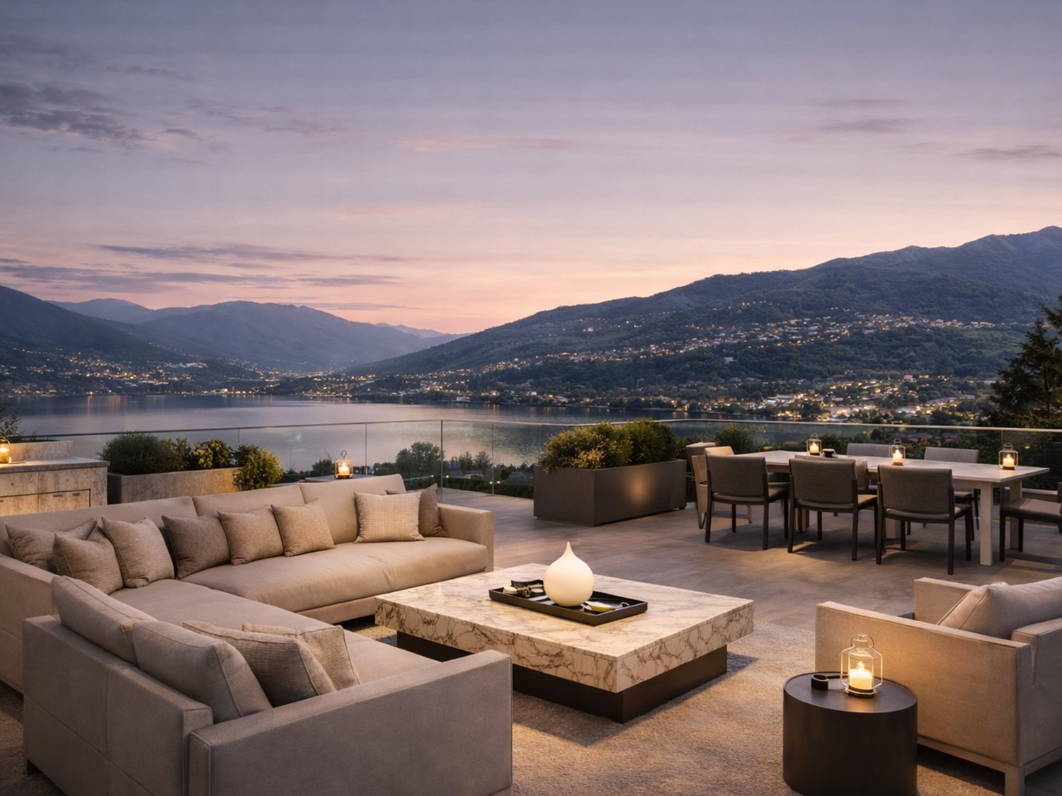 MONTAGNOLA - ATTICO DI LUSSO CON VISTA LAGO E ROOF TOP -  Bild 9