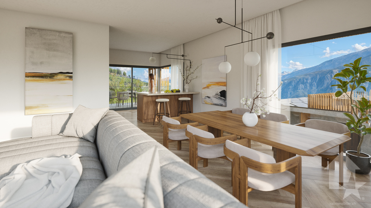 Villa d'architecte 4.5 pièces à construire sur les hauts de Conthey - Bild 3