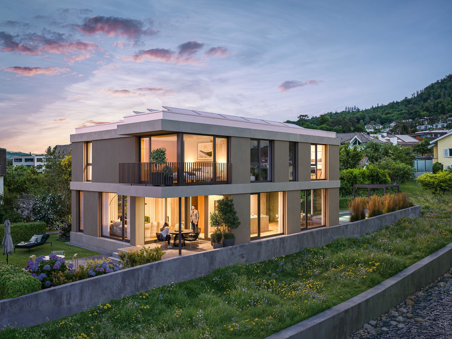 Edle 5.5-Zimmer-Einfamilienhausresidenz in Hünibach -  Bild 1