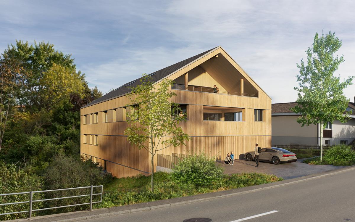 Neubauprojekt "Buchen 64"- letzte 3.5-Zi. Wohnungen - Aussenansicht