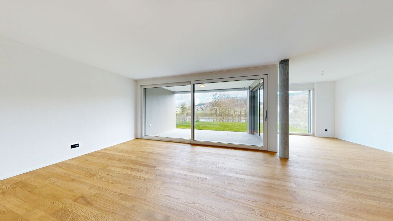 4.5 Gartenwohnung mit Blick auf die Aare - Wohnen