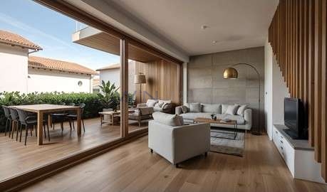 Neues Reiheneinfamilienhaus (2) - Visu-2-Wohnzimmer-1