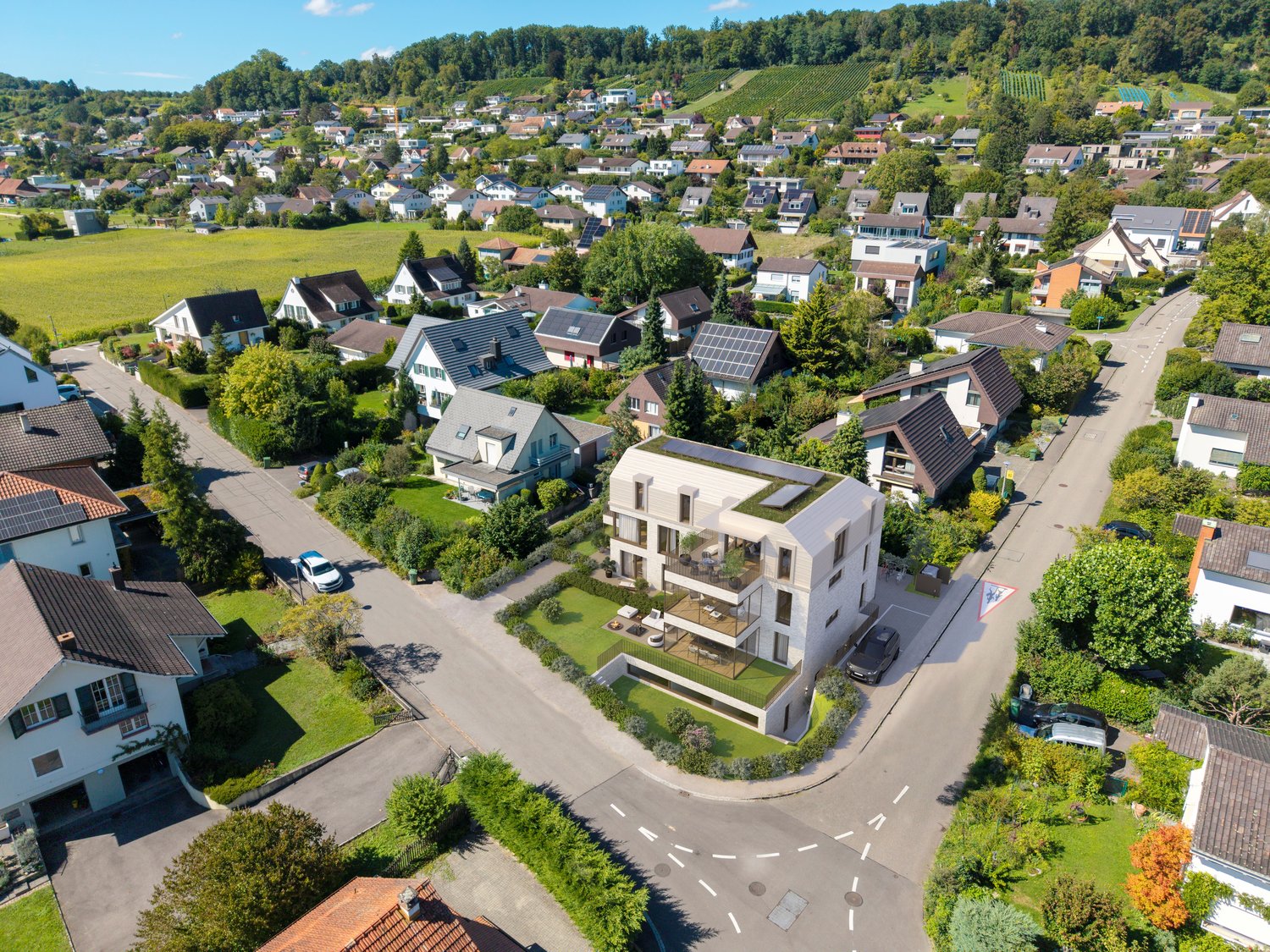 Luxuriöse 3.5-Zimmer Attikawohnung im Neubau mit architektonischer Eleganz + exklusiver Dachterrasse - Bild 9