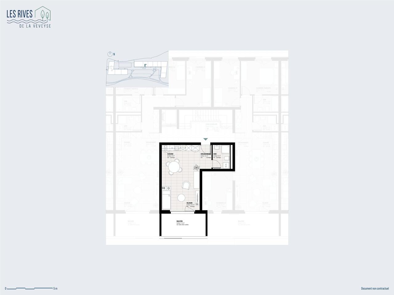 Studio neuf, lumineux et fonctionnel avec balcon - Bild 2