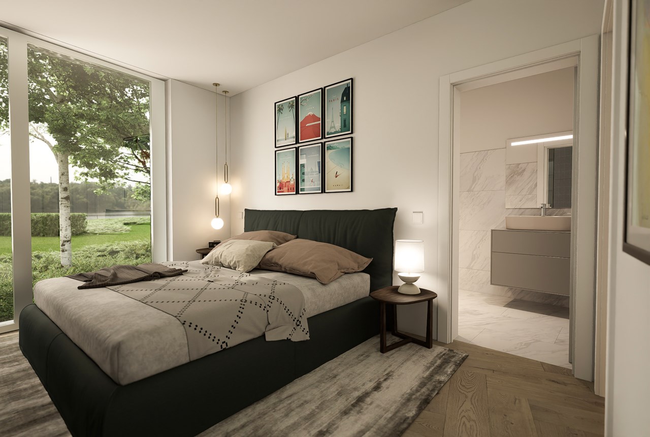 Villas contemporaine à Meyrin - Chambre