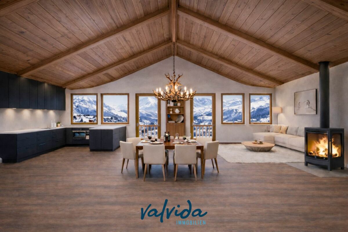 Traumhafte 4.5-Zimmer Attika im Naturholz-Neubau in Leukerbad - Bild 1