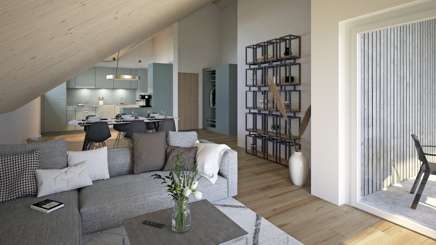 Diverse Neubau 3½-Zimmer-Dachwohnungen in Stüsslingen -  Bild 1