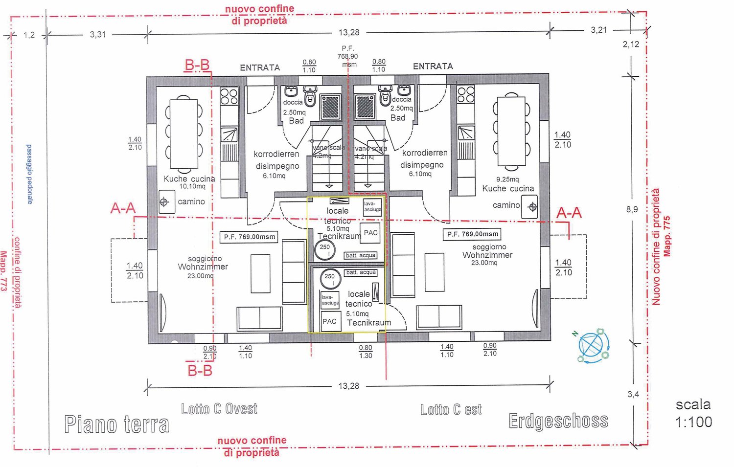 NUOVA COSTRUZIONE A FAIDO - CASA BIFAMILIARE 4,5 LOCALI CON GIARDINO E VISTA MONTAGNA - Image 3