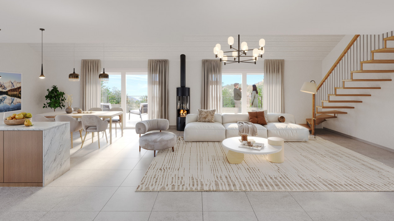 Une demeure où le jardin tutoie le ciel, Attique en duplex 4,5 pièces, 190 m² - Bild 1