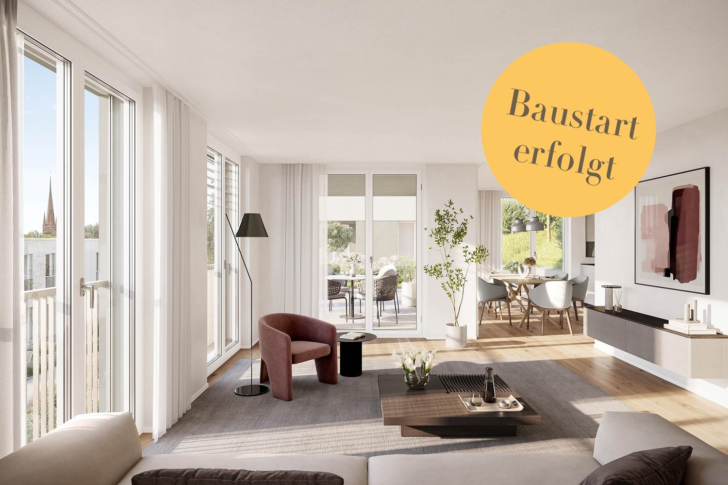 Einfamilienhaus im Neubauprojekt «Sonnhalde» - Visualisierung