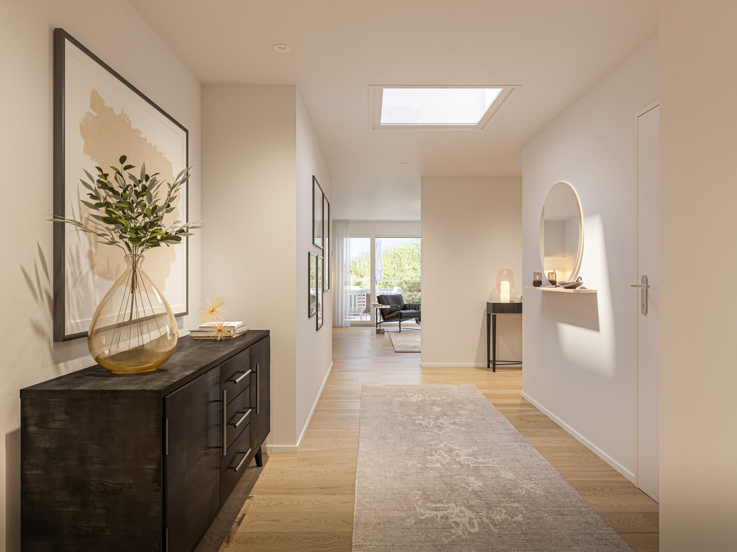 Blick ins Grüne: Attikawohnung an sonniger Lage - Entrée