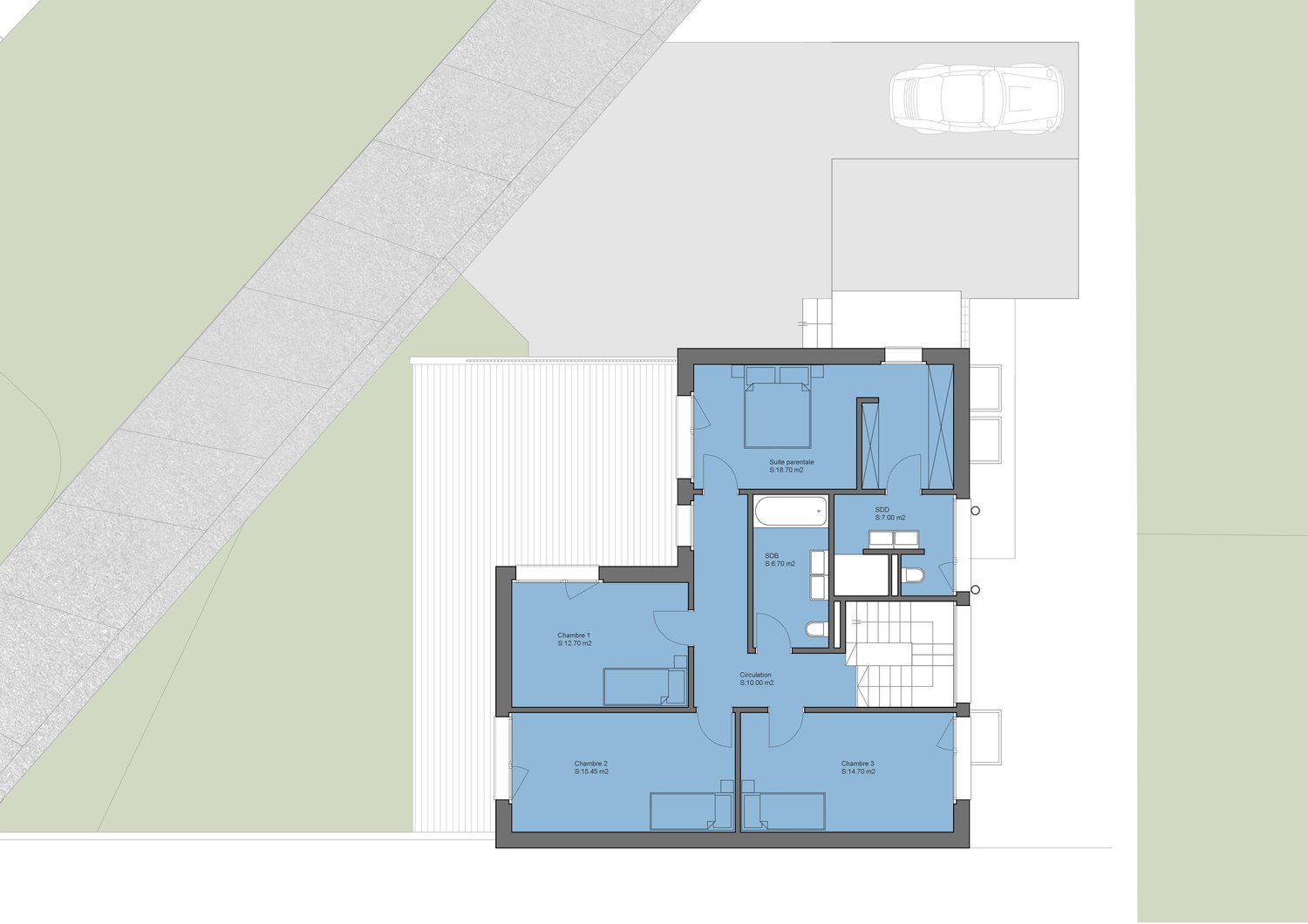 Spacieuse villa individuelle avec un magnifique dégagement (Villa 1) - Bild 11