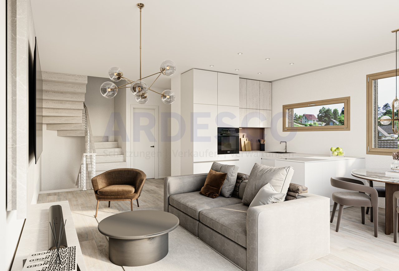 Ein Zuhause mit Weitblick - modernes Wohnen an historischer Kulisse - Wohnzimmer