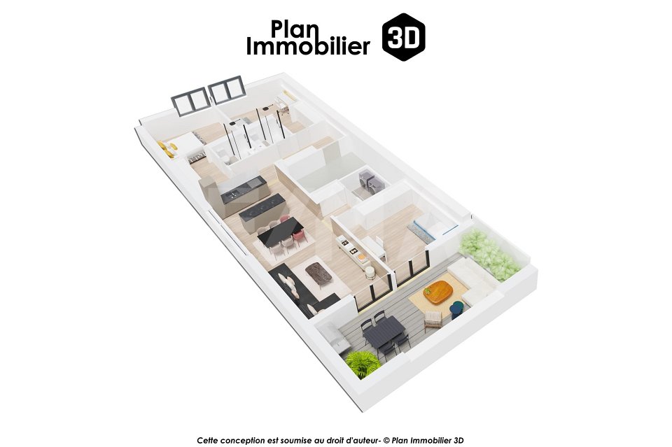 PROMOTION EN VENTE SUR PLAN  LOT B5, APPARTEMENT 4,5 PIÈCES AVEC LOGGIA - Bild 5