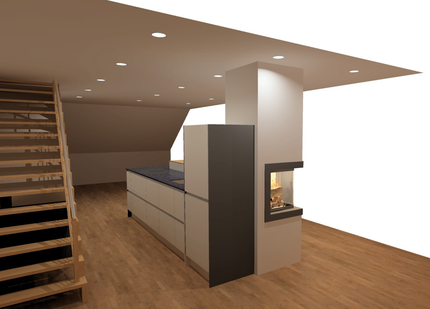 Moderne 4.5-Zimmer-Dachwohnung mit Cheminée in Auenstein -  Bild 8