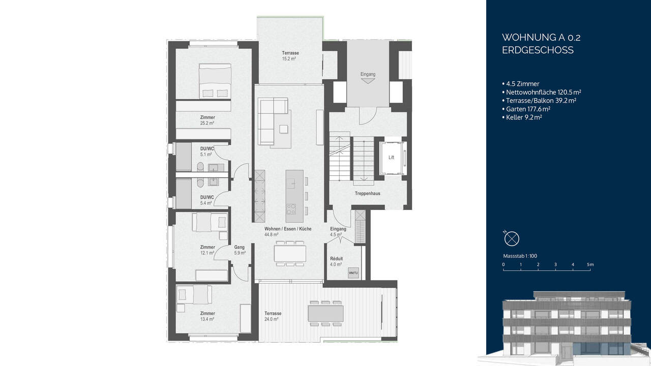 4½-Zimmer-Wohnoase mit grossem Garten, zwei Terrassen und viel Raum -  Bild 9
