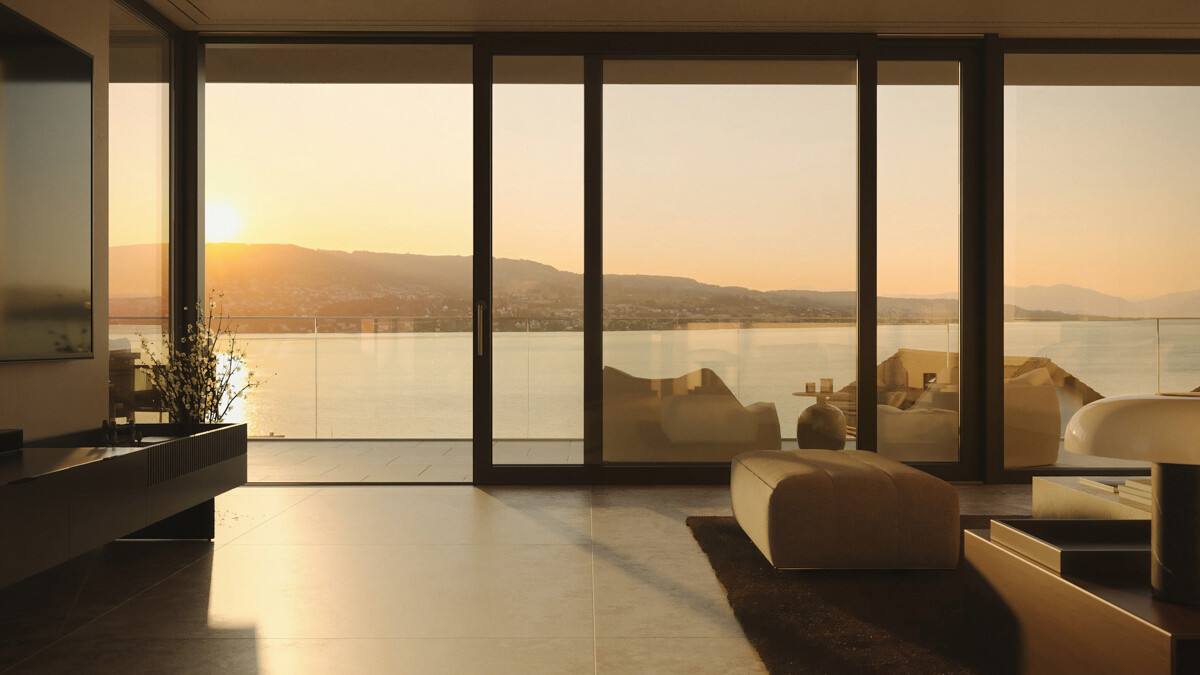 ICONIC Nox: Luxuriöse Neubauresidenz mit Seesicht in Oberrieden - Visualisierung_Aussicht