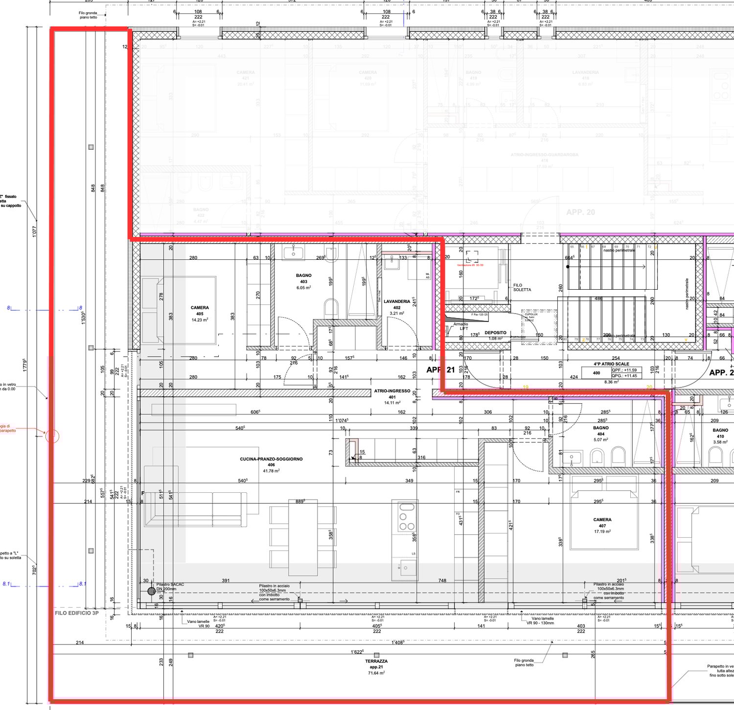 ATTICO 3.5 LOCALI CON AMPIA TERRAZZA NEL CUORE DI BELLINZONA -  Bild 4