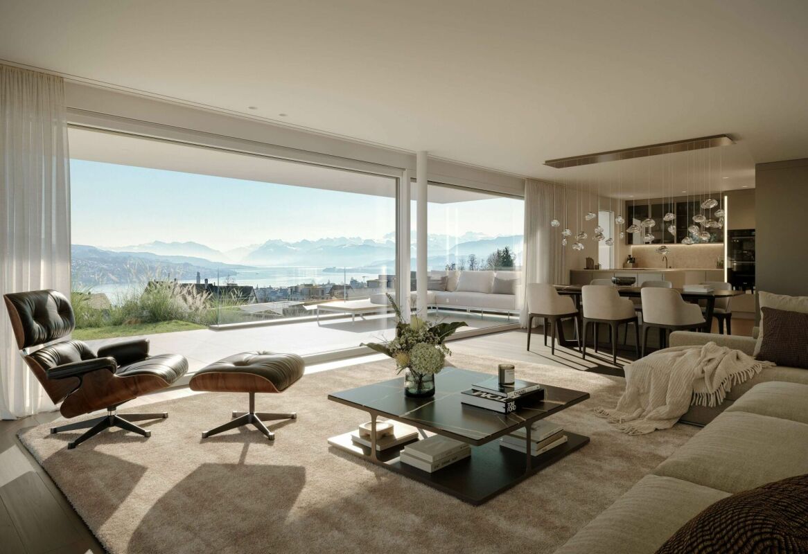 Traumhafte 5.5-Zimmer-Terrassenwohnung mit  See- und Bergsicht -  Bild 2